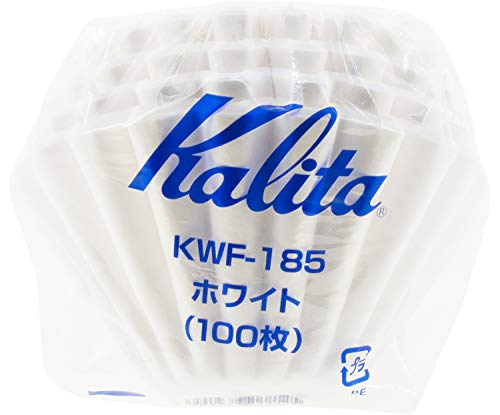 Kalita 22212 KWF-Wave (100P) filtro de papel Larger Size (185) blanco